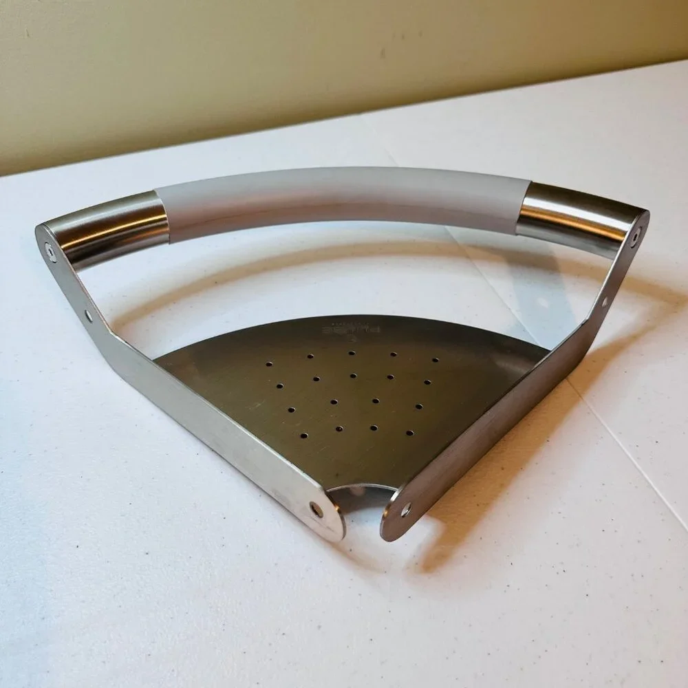 ErgoCornerBar with Ergonomic Soft Grip and Corner Shelf Stainless Steel